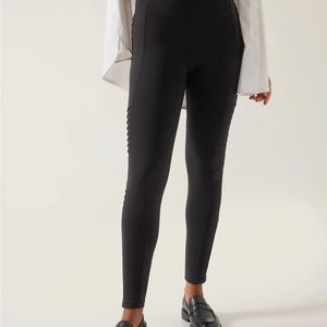 Athleta Delancey Moro Tights, Small Black